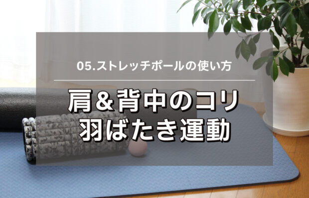 【ストレッチポール.05】肩＆背中のコリ 羽ばたき運動