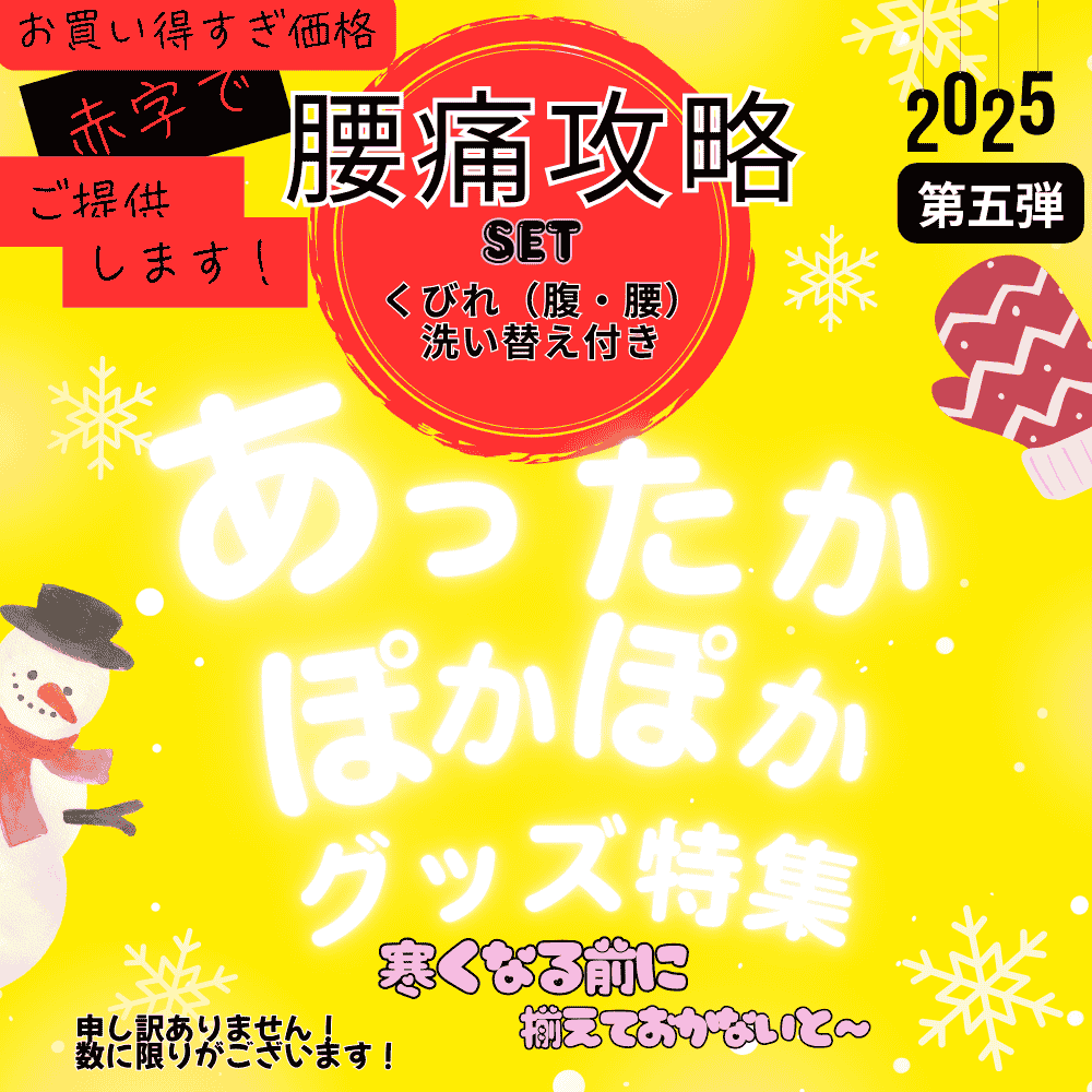 【腰痛攻略set】あったかぽかぽかグッズ⑤